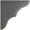 Ekena Millwork 1 3/4"W x 5 1/2"D x 5 1/2"H Stratford Wood Vintage Decor Bracket, Black BKTWD02X06X06STBL - alternate 3
